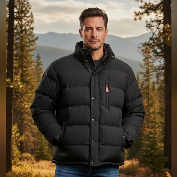 Timberland Other - TIMBERLAND Y2K DUCK DOWN Puffer JACKET, Black, Men's XXL
